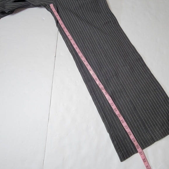 Old Navy High Rise Pixie Wide Leg Trousers Women S Tall Pinstripe - Picture 8 of 10
